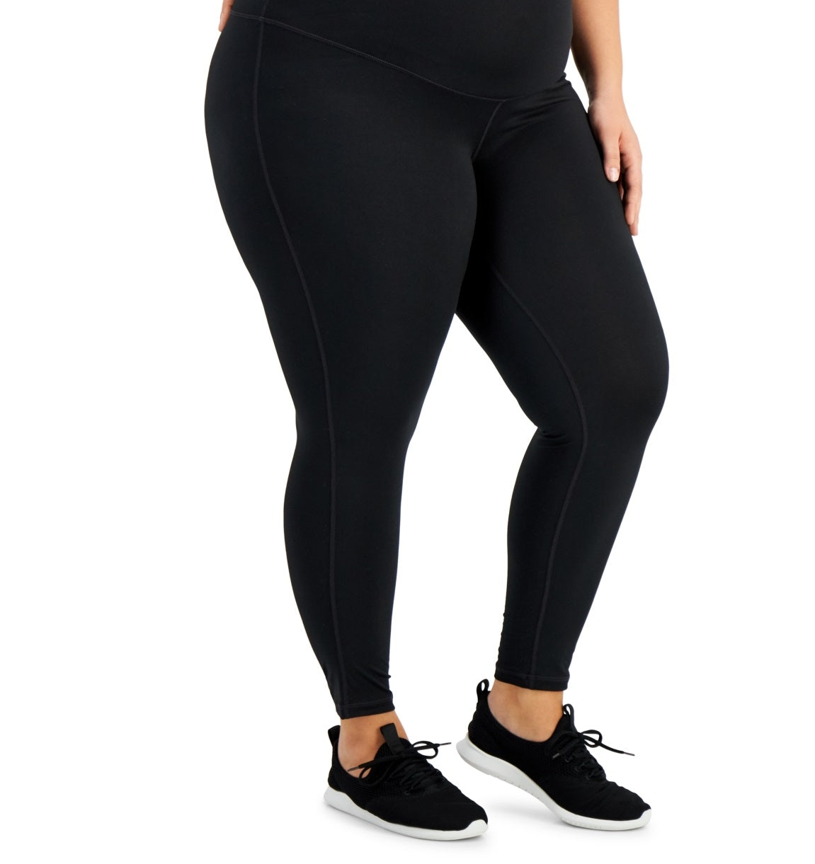 ID Ideology Women's Maternity Ankle Leggings Black Size 2X