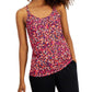 Ideology Women's Speckle Print Strappy Tank Top Pink Size X-Small