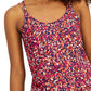 Ideology Women's Speckle Print Strappy Tank Top Pink Size X-Small