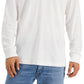 Alfani Men's Regular Fit Solid Long Sleeve Supima Polo Shirt White Size X-Large