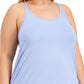 Ideology Women's Plus Strappy Tank Top Purple Size 2X