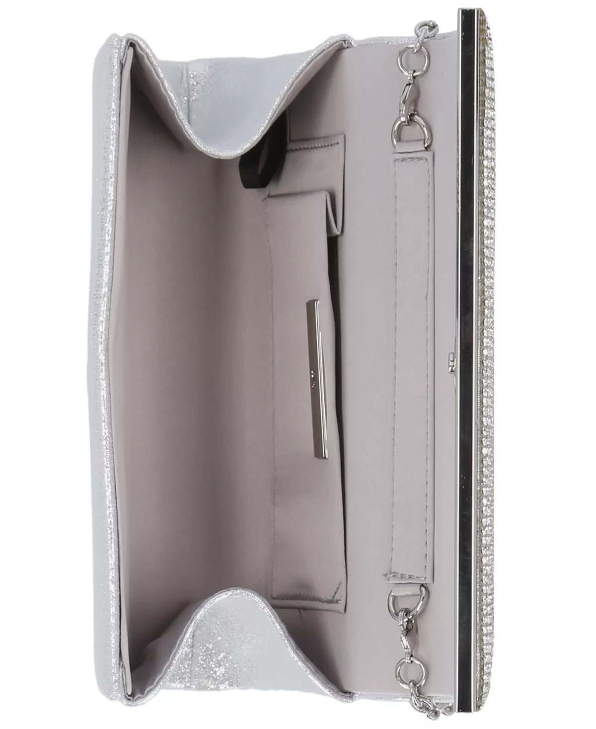 INC International Concepts Women's Caitlin Microstone Clutch Gray Size Regular