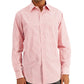 Club Room Men's Regular Fit Check Dress Shirt Red Size X-Large