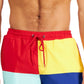 Club Room Men's Regatta Color Block Swimsuit Shorts Red Size X-Large