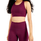 ID Ideology Women's Sweat Set Low Impact Sports Bra Purple Size X-Small