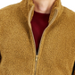 Sun Stone Men's Full Zip Sherpa Fleece Jacket Brown Size S
