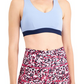 ID Ideology Women's Colorblocked Low Impact Sports Bra Purple Size X-Small