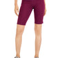 Ideology Women's Moisture Wicking Fitted Upf 50 Biker Heather Active Wear Shorts Purple Size 2X