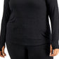 ID Ideology Women's Knit Hoodie Black Size 3X
