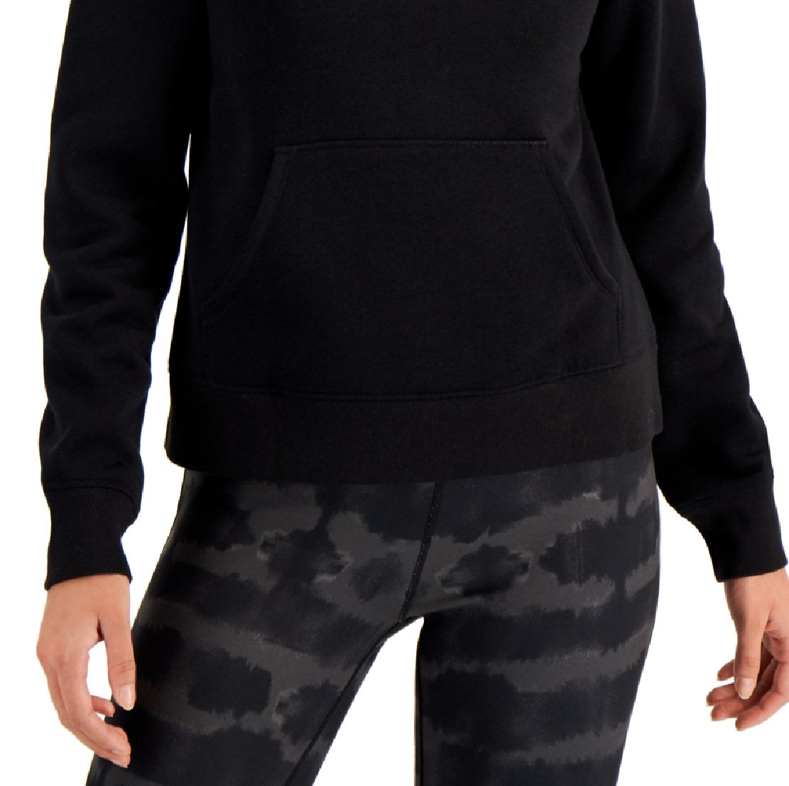 ID Ideology Women's Fleece Hoodie Black Size X-Large