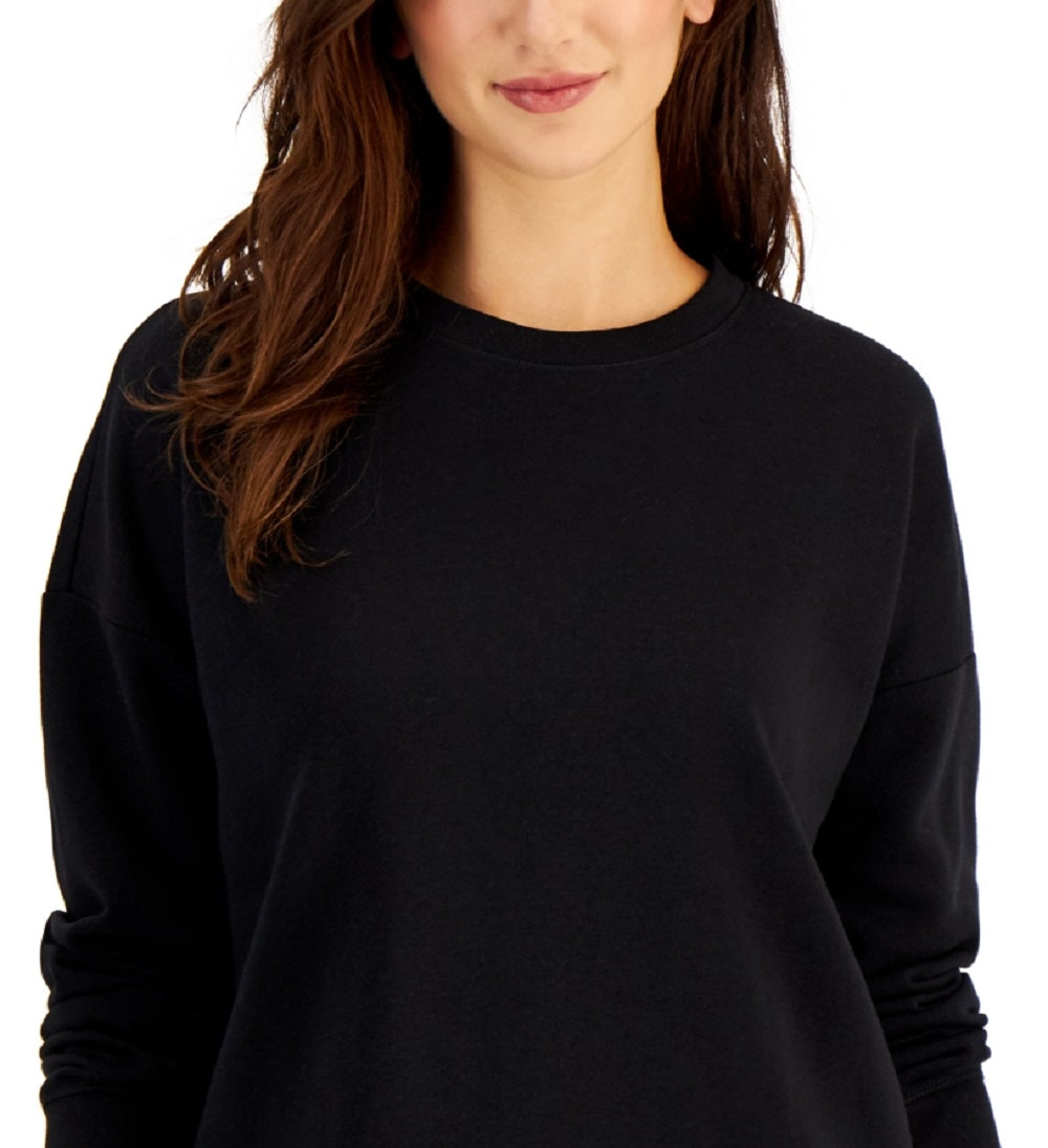 ID Ideology Women's Fleece Sweatshirt Black Size X-Small