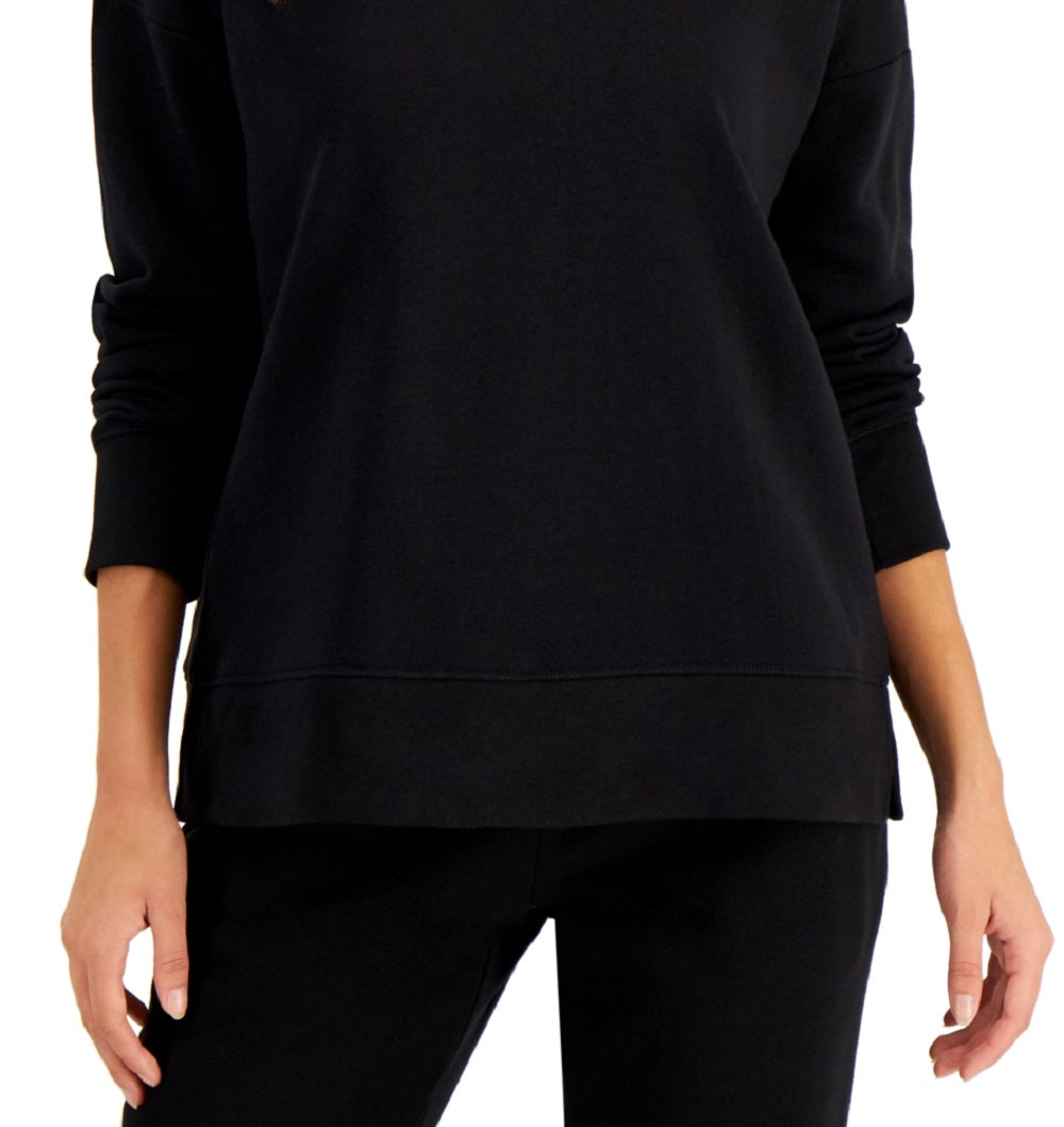 ID Ideology Women's Fleece Sweatshirt Black Size X-Small