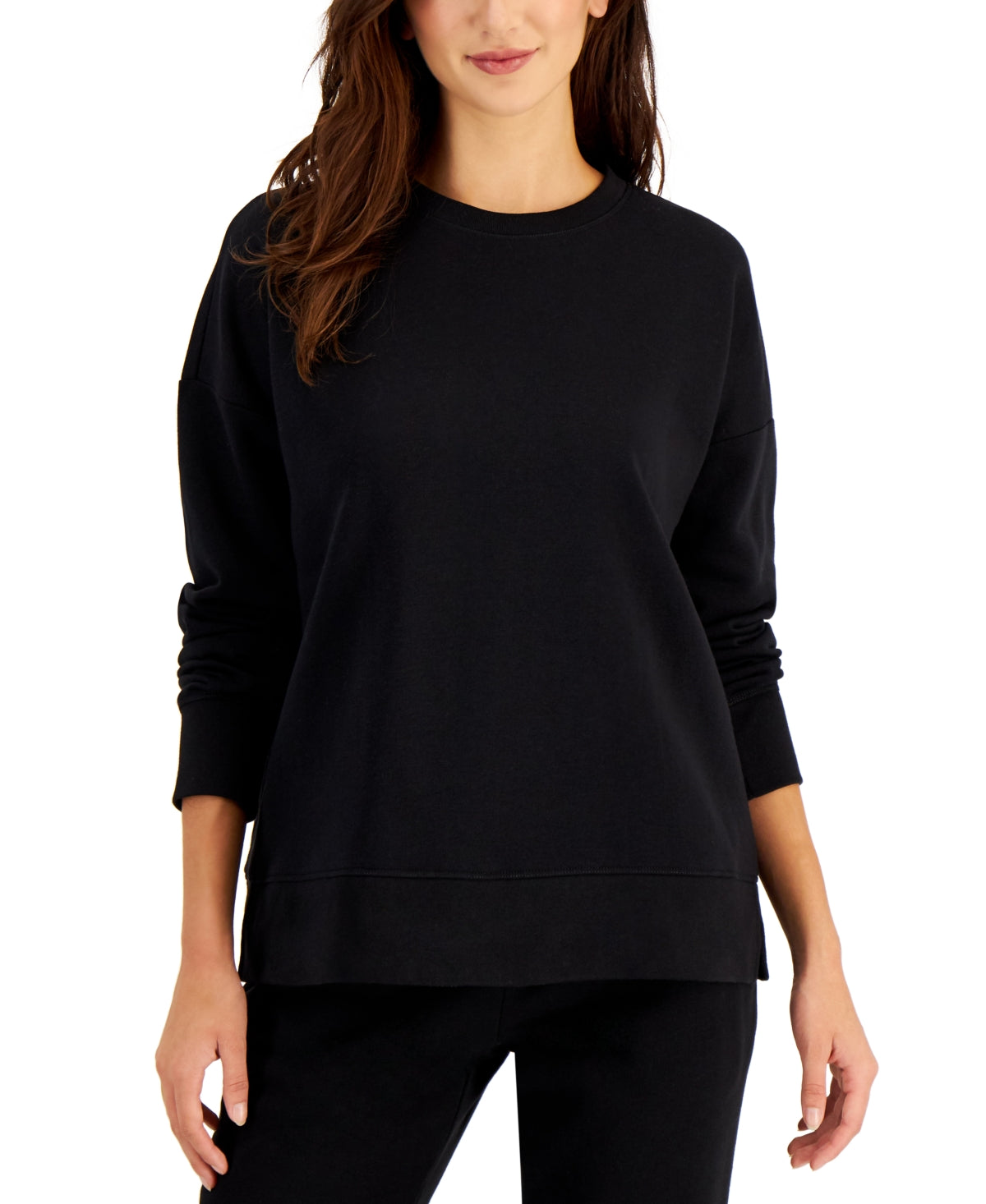 ID Ideology Women's Fleece Sweatshirt Black Size X-Small