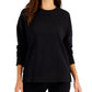 ID Ideology Women's Fleece Sweatshirt Black Size XX-Large