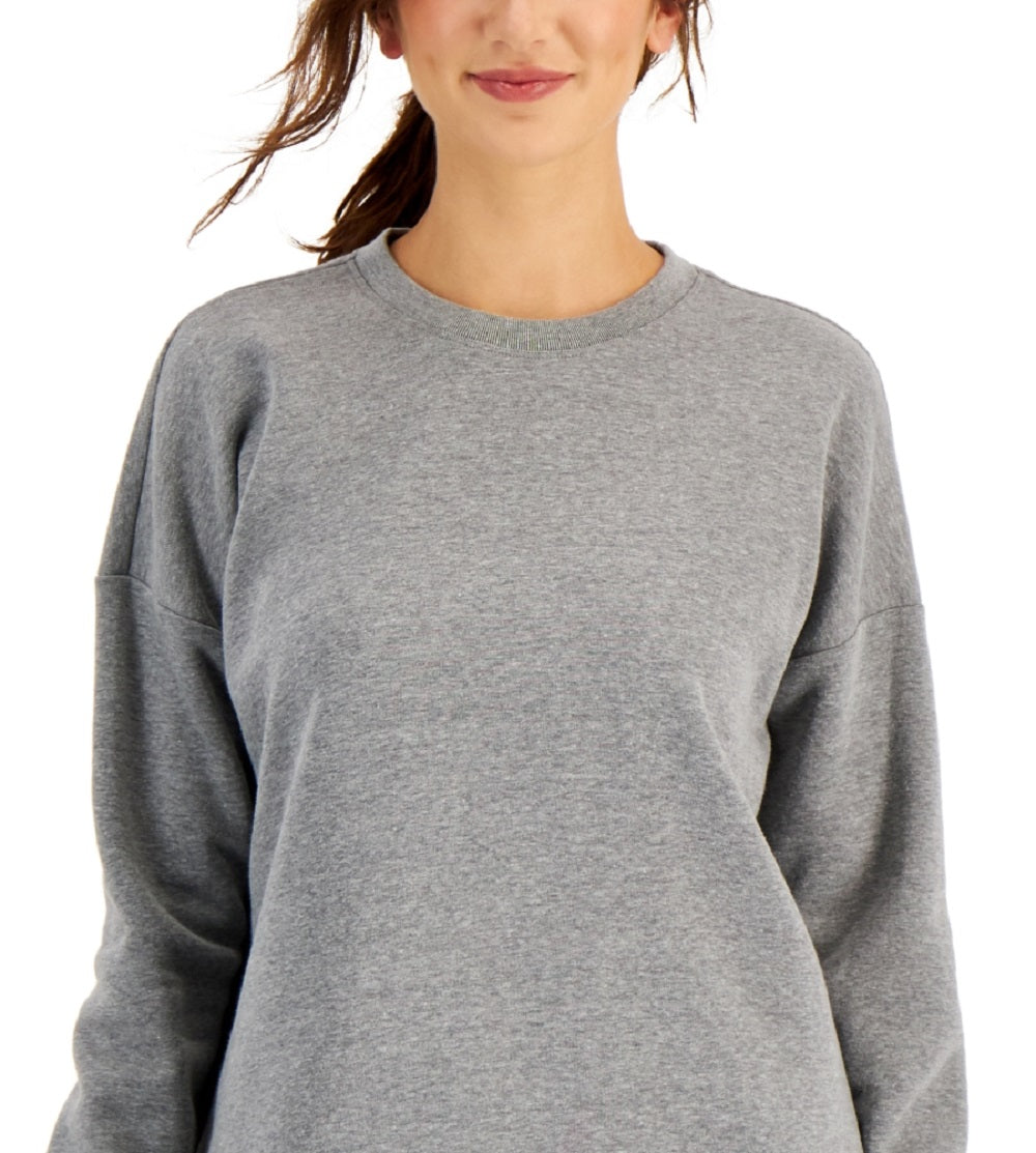 ID Ideology Women's Fleece Sweatshirt Gray Size X-Small
