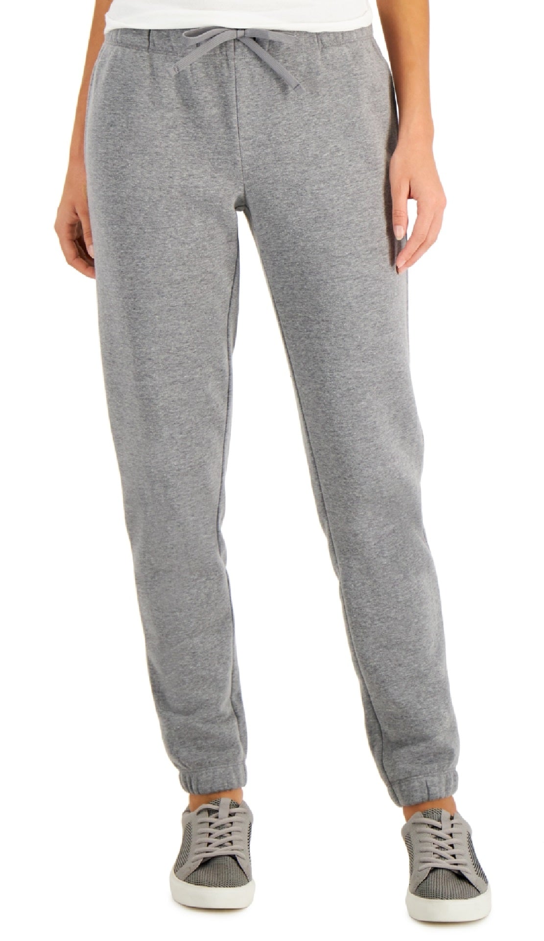 ID Ideology Women's Fleece Joggers Gray Size Large