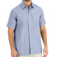 Club Room Men's Linen Shirt Blue Size X-Large
