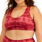 ID Ideology Women's Plus Tie Dyed Sports Bra Pink Size 3X