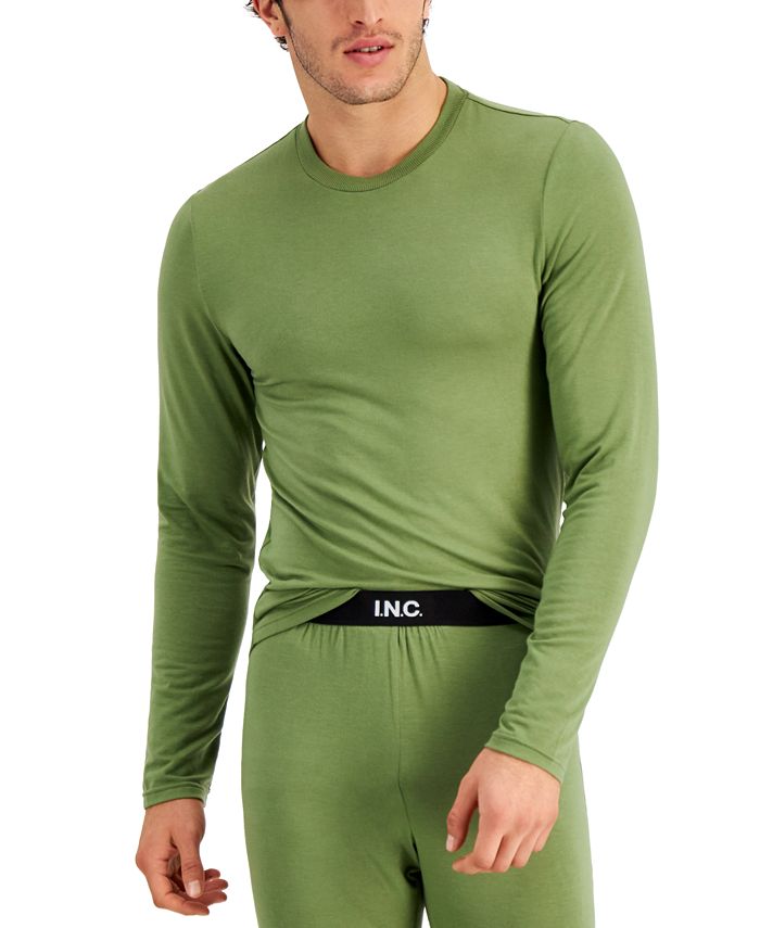 INC International Concepts Men's Pajama Top Green Size Large