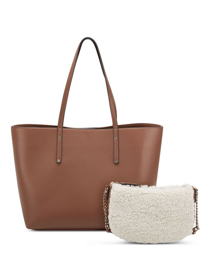 INC International Concepts Women's Zoiey 2 1 Tote Brown Size Regular