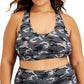 ID Ideology Women's Reversible Racerback Sports Bra Black Size 1X