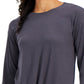 ID Ideology Women's Tie Front Top Gray Size Large
