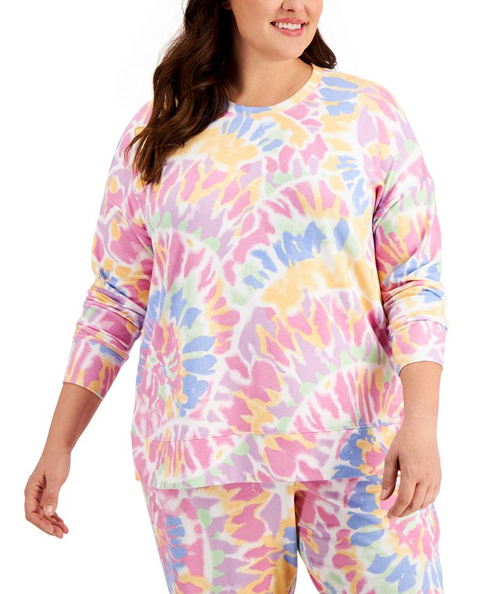 ID Ideology Women's Twisted Colors Long Sleeve Top White Size 3X