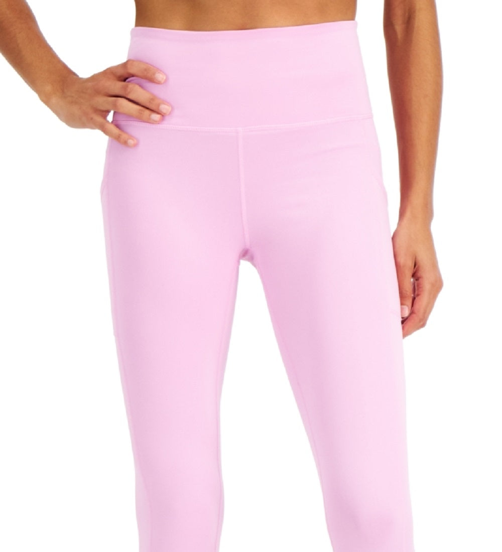 Ideology Women's High Rise Side Pocket Cropped Leggings Purple Size Small