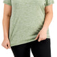 ID Ideology Women's Rapidry V Neck Performance T Shirt Green Size 1X