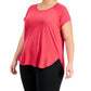 ID Ideology Women's Sweat Set T Shirt Pink