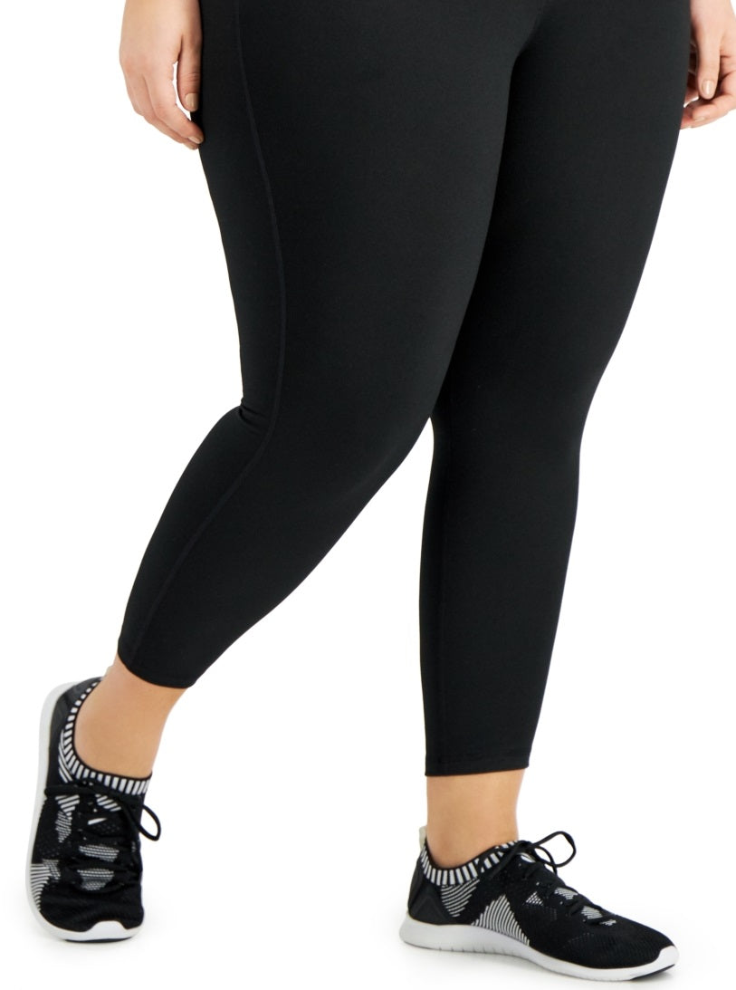 ID Ideology Women's Sweat Set Leggings Black Size 3X