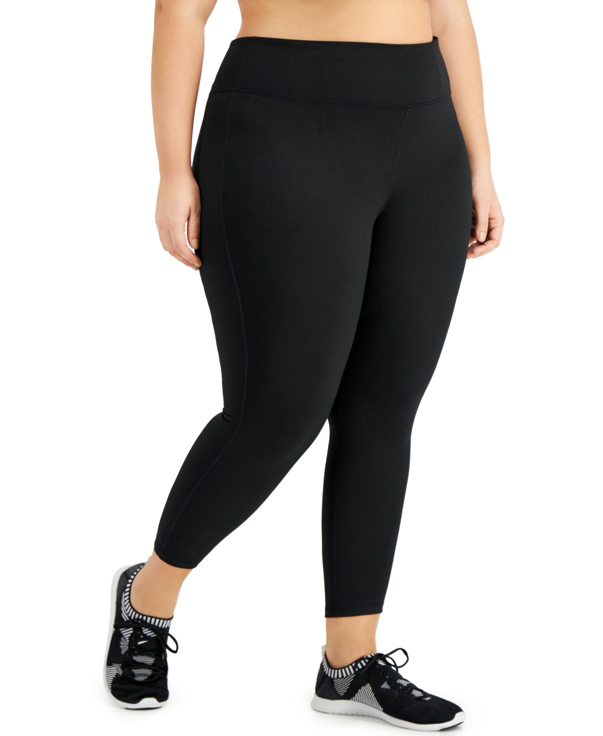 ID Ideology Women's Sweat Set Leggings Black Size 3X