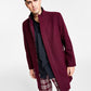 INC International Concepts Men's Kylo Topcoat Red Size Medium