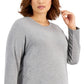 ID Ideology Women's Side Snap Tunic Top Gray Size 1X
