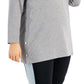 ID Ideology Women's Side Snap Tunic Top Gray Size 1X
