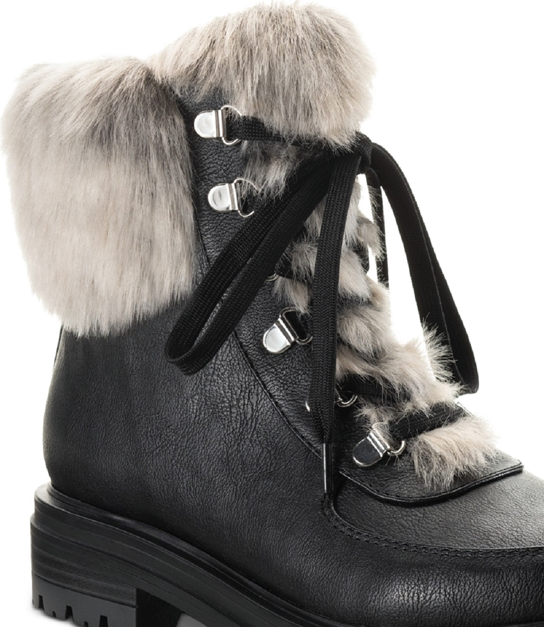 Sun + Stone Women's Orlaa Cold Weather Lug Sole Boots Black Size 7 M