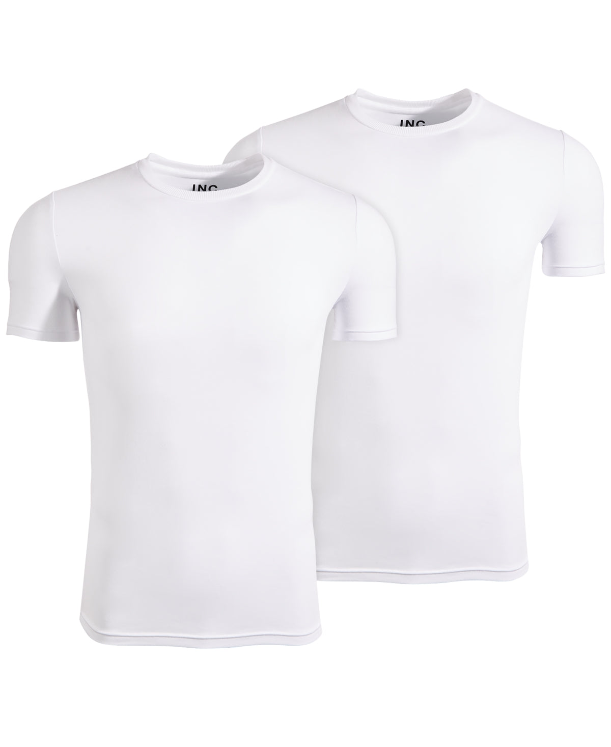 INC International Concepts Men's 2 Pk Solid T-Shirts White Size X-Large