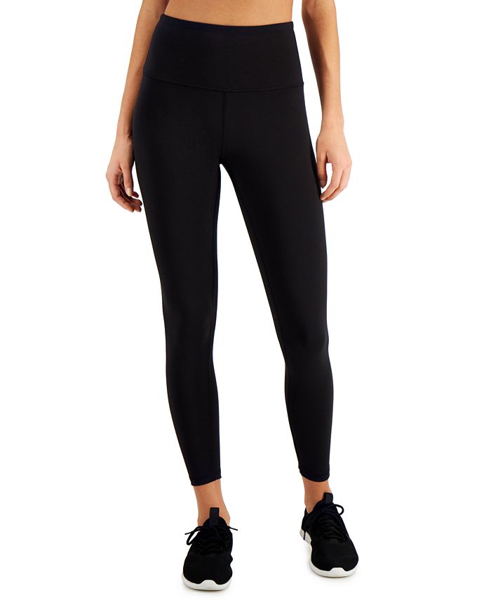 ID Ideology Women's Compression Back Zip 7/8 Leggings Black Size X-Small