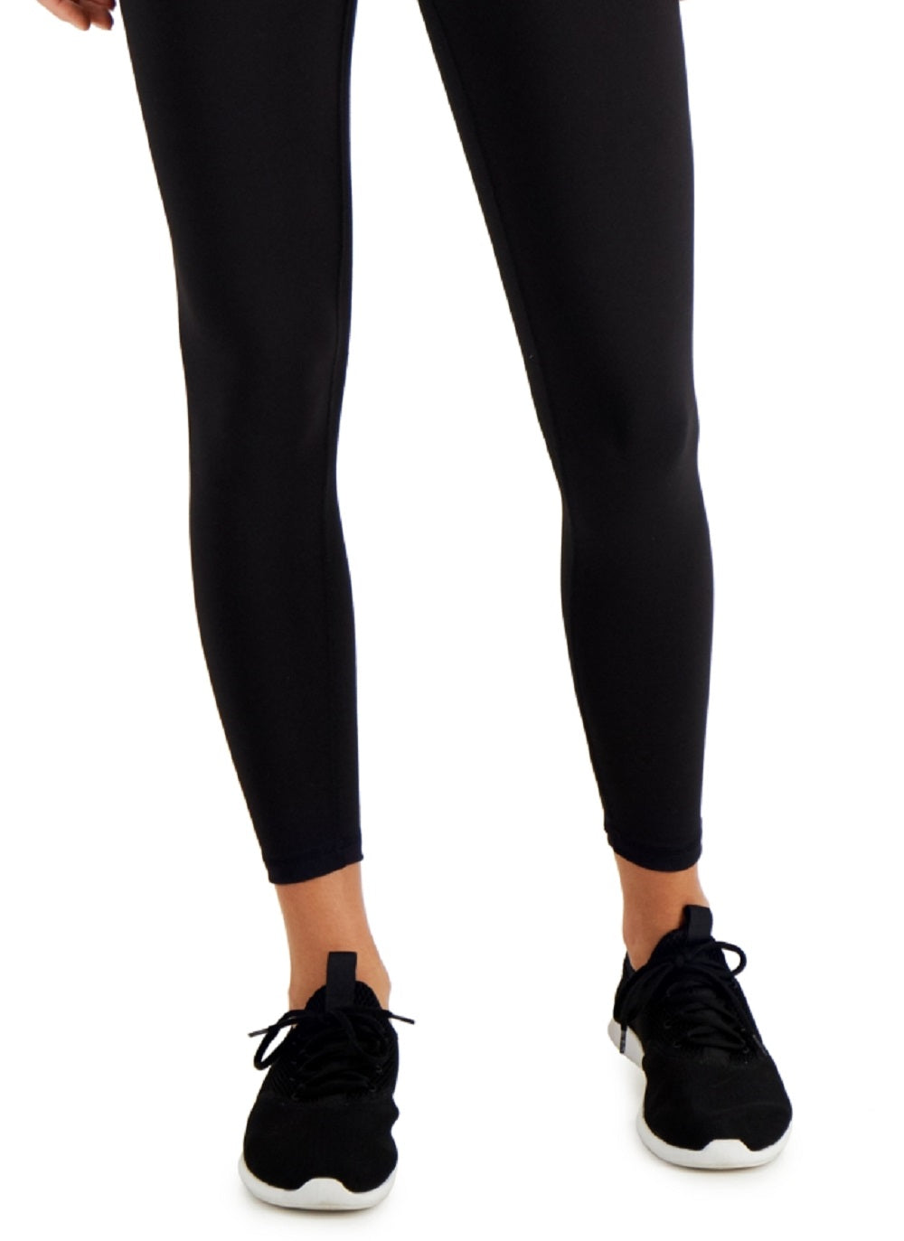 ID Ideology Women's Compression Back Zip 7/8 Leggings Black Size X-Large