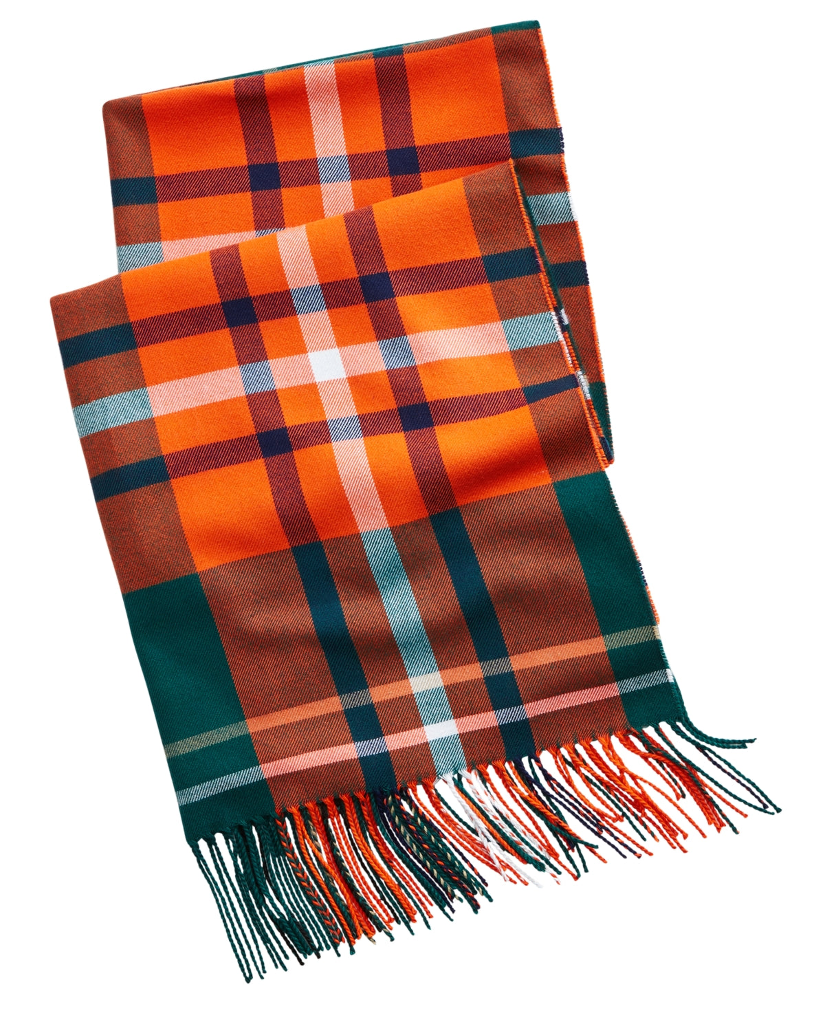 Club Room Men's Plaid Scarf Green Size Regular