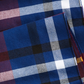 Club Room Men's Plaid Scarf Blue  Size Regular