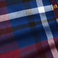 Club Room Men's Plaid Scarf Blue  Size Regular
