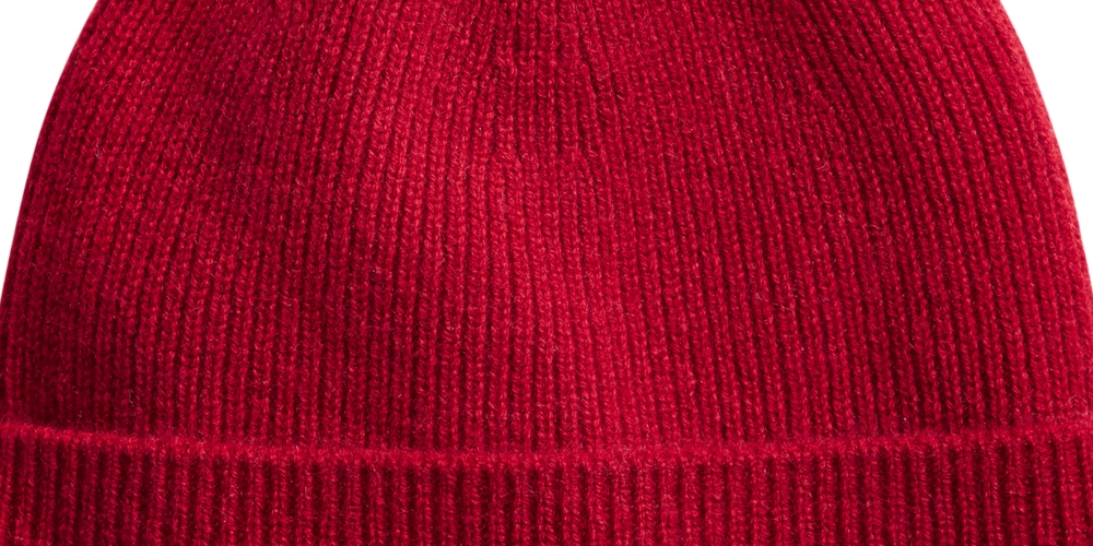 Club Room Men's 100% Cashmere Cuffed Beanie Red Size Regular