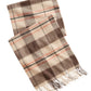 Club Room Men's Plaid Cashmere Scarf Beige Size Regular