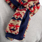 Sun + Stone Men's Geometric Fleece Scarf  Red Size Regular