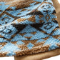 Sun + Stone Men's Geometric Fleece Scarf  Blue Size Regular