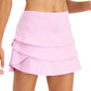 ID Ideology Women's Flounce Skort Pink Size Large