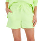 ID Ideology Women's Drawstring Fleece Shorts Green
