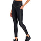 ID Ideology Women's Contrast Trim 7/8 Leggings Black Size X-Large