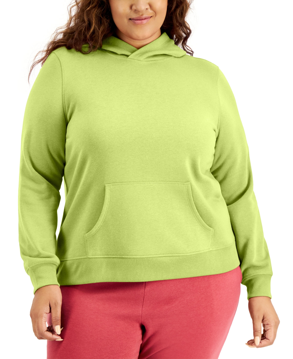 ID Ideology Women's Plus Pullover Hoodie Green Size 2X